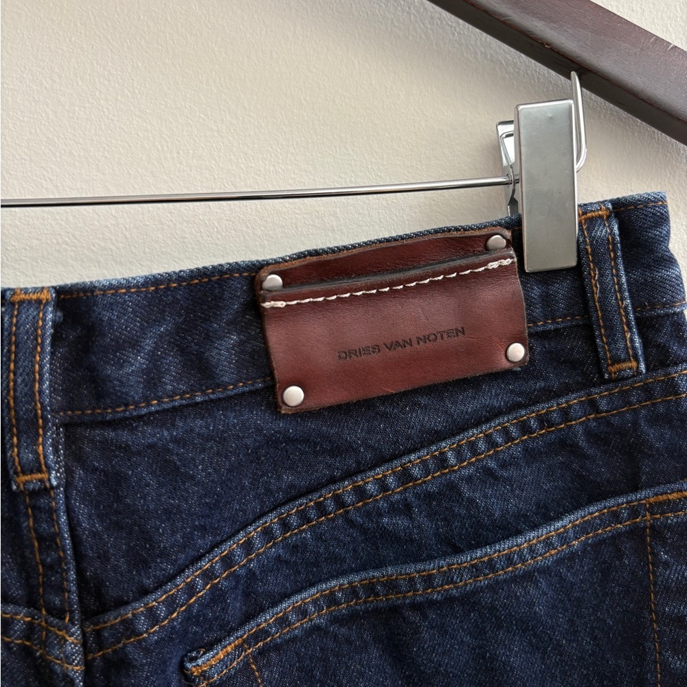 Dries Van Noten Dark Indigo Straight Jeans high rise